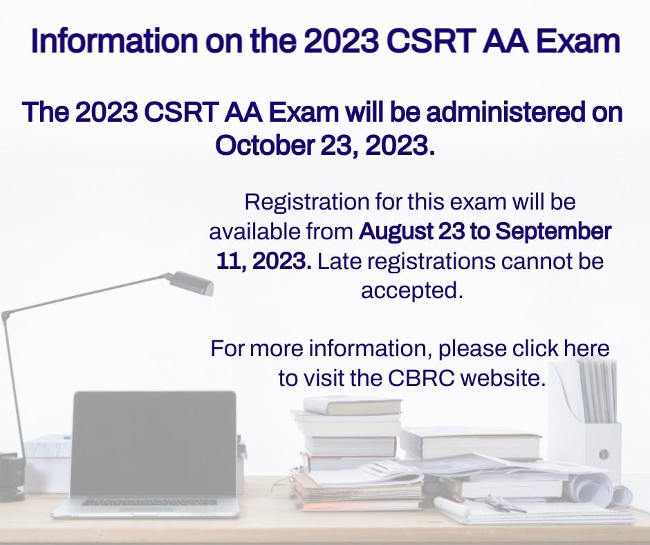 CSRT-AA-Exam-information